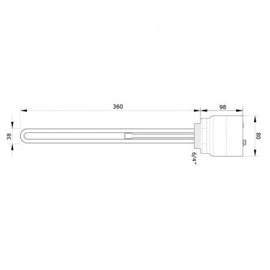 Kaitinimo elementas Gwarant 1,5 kW 1